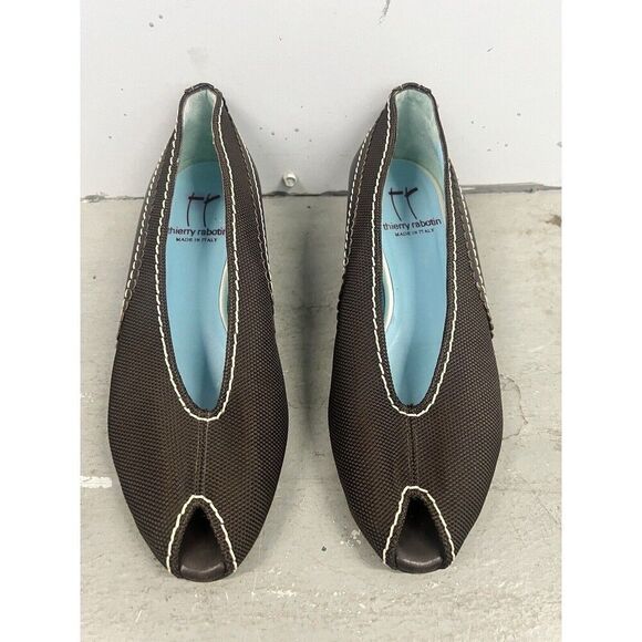 Thierry Rabotin Women's Dark Brown Size 36.5 EU US 6.5 Flats Made in‎ Italy - Picture 5 of 7